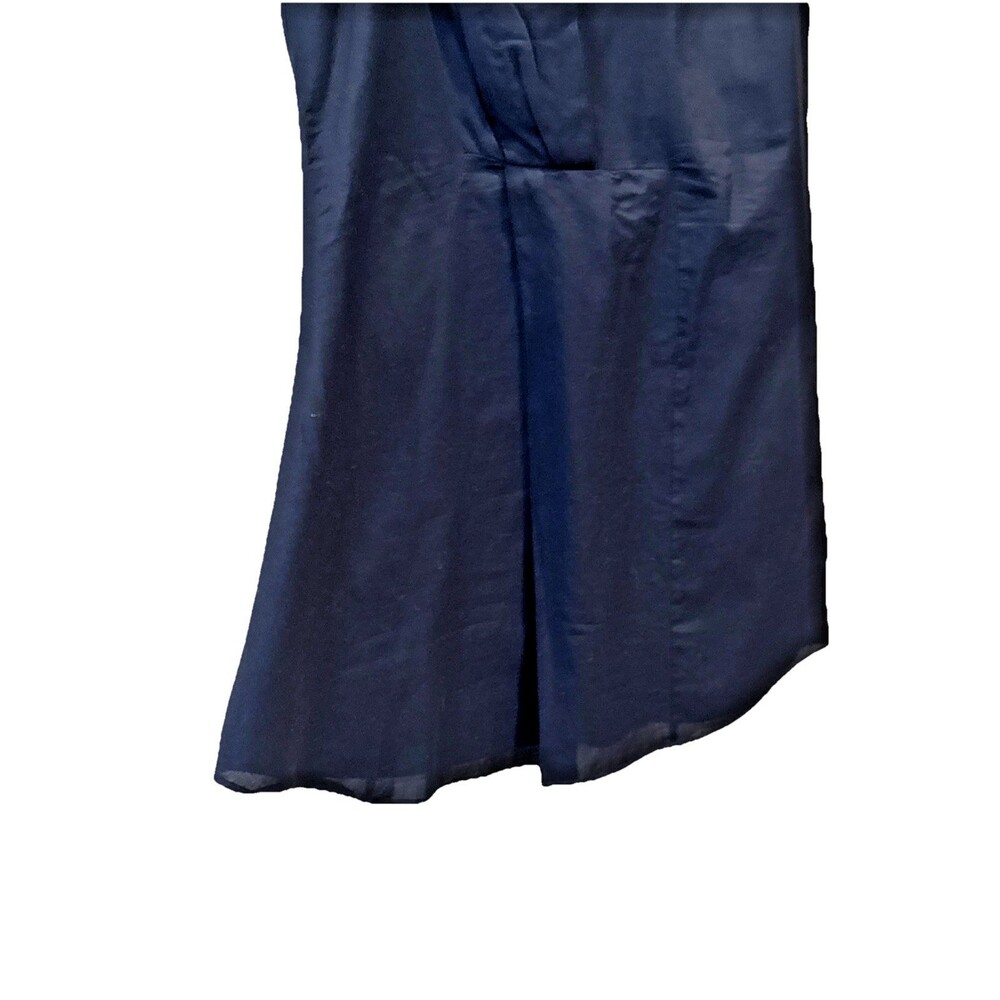 Brunello Cucinelli Blue Tunic Sleeveless V Neck Blouse S Quiet Luxury Cotton - Picture 11 of 14